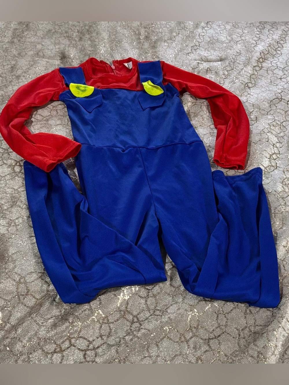 Disney super Mario bros Jumpsuit with Yellow Accents